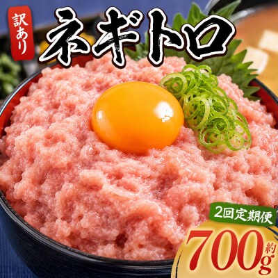 【定期便】ネギトロ丼にも 訳ありネギトロ 小分け まぐろ セット 2回 計700g Wda-0019