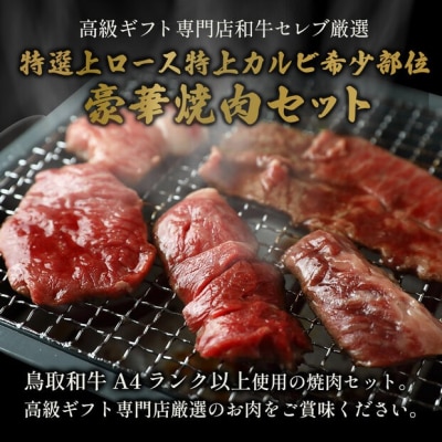 <ギフト>特選上ロース特上カルビ&希少部位入り焼肉セット(600g)