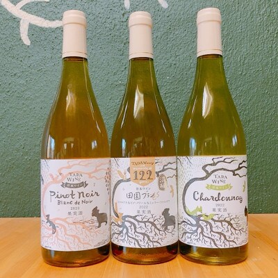 【野生酵母】辛口白ワイン 3本*かみふらの*多田ワイナリー
