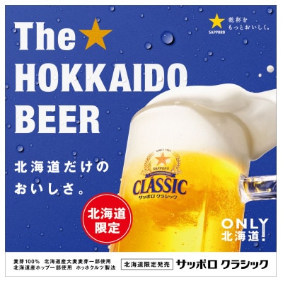 【毎月定期便】サッポロ クラシック 350ml×24本入り全3回