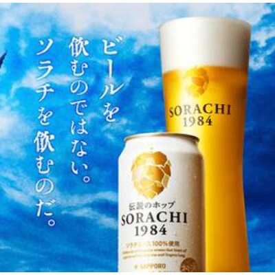 【毎月定期便】サッポロ　SORACHI1984　1箱(350ml×24本)全12回