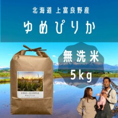 2023年1月発送開始『定期便』全6回[無洗米(5kg&times;1袋)]【北海道上富良野】ゆめぴりか