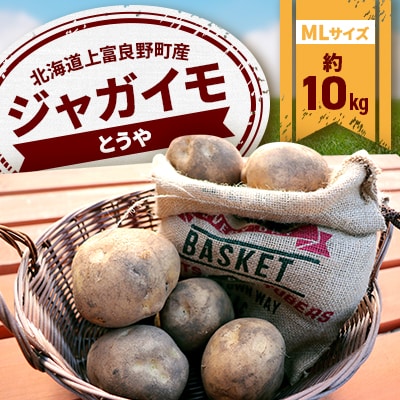 味が濃い!『ふらの産ジャガイモ旨味ジャガイモ　とうや』MLサイズ　約10kg