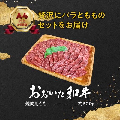 【お中元ギフト】おおいた和牛もも焼肉用 約600g≪7/1～8/9の期間に発送≫_A01121-S