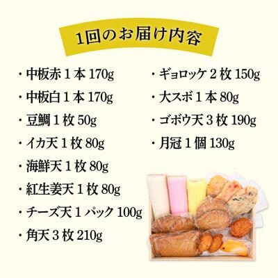 【全6回定期便】天ぷら 蒲鉾 詰め合わせ (12種17点) Aセット/村島蒲鉾店[AHH004]