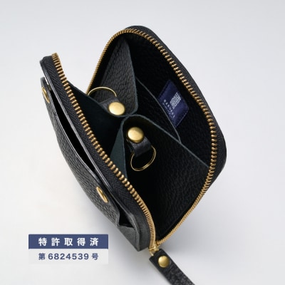 洛景工房 スマートキー2本+アナログキー収納  type1 Alley Black ブラック
