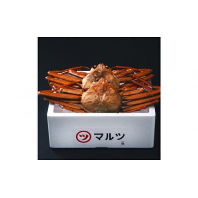 <10月上旬～配送予定>境港産茹で紅ずわい蟹(大)500～600g×2枚
