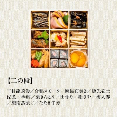 【京料理 佐近】おせち 二段重 2～3人前|京都 和洋折衷懐石 人気おせち