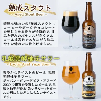 KAKUIDA BREWERY クラフトビール飲み比べ4本セット(計4本)【福山黒酢】　A2-021