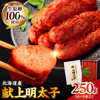 北海道産 献上明太子 250g 生原卵100%_Y143-0010