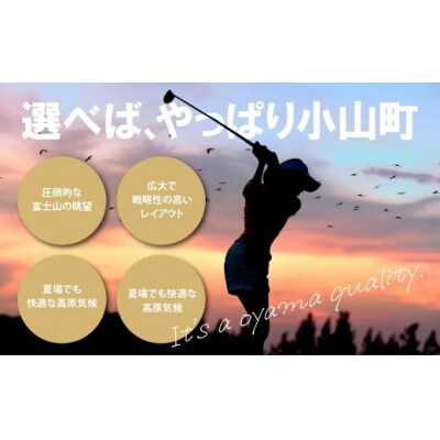 小山町内 ゴルフ プレー 共通 利用券 1000円券 × 6枚
