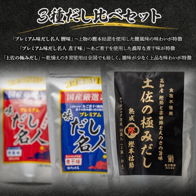 【7日程度で発送】無添加素材の土佐のだし比べセット 計60パック mk-0009