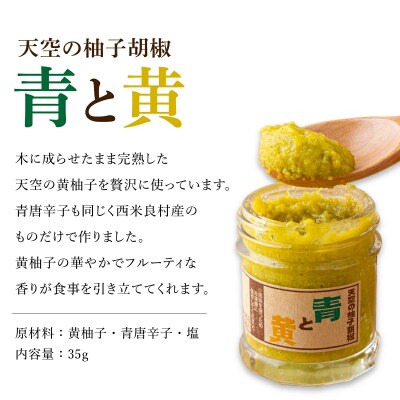【ふるさと納税】天空の柚子胡椒(ゆずこしょう)35g入り×3色セット 