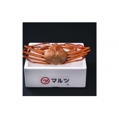 <土日祝着><10月上旬～配送予定>蟹屋の釜茹で紅ずわい蟹(特大・1枚)