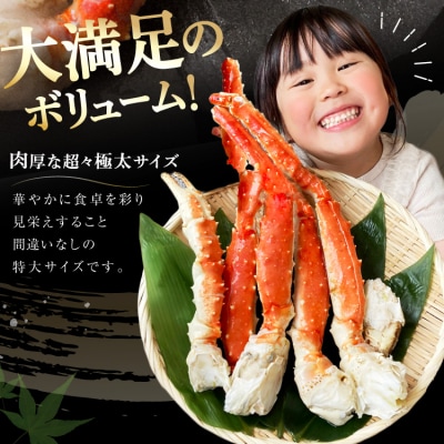 かに 本 タラバガニ 脚 スリット入 約1.3kg 極太6Lサイズ [20564363]