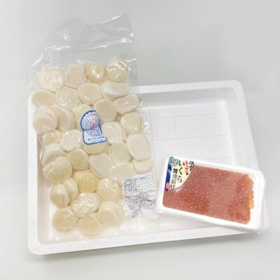 お刺身用ほたて600g・醤油いくら140g B-16085