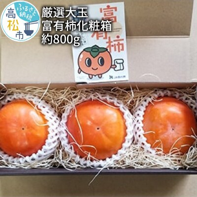 【先行受付2024年】【限定企画5000セット】大玉　富有柿化粧箱　約800g