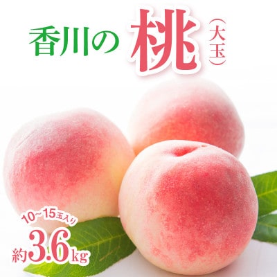 【先行受付2025年】【数量限定500セット・6月～7月発送】香川の桃(大玉) 約3.6kg