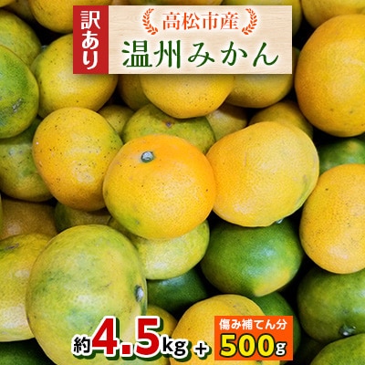 【2024年訳あり】瀬戸内温州みかん ご家庭用約4.5kg+傷み補てん分500g【10月～1月発送】