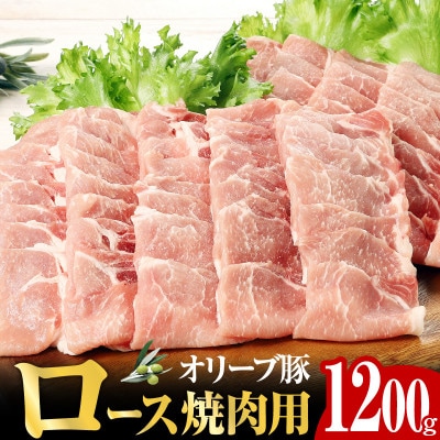 オリーブ豚 ロース 焼肉用 1200g