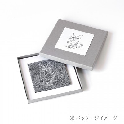 HANA / Ichiro Yamaguchi|山口一郎氏イラスト刻印の庵治石プレート