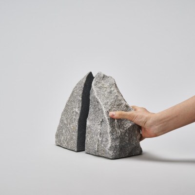 RS - ROCK END / XL / komame|庵治石ブックエンド