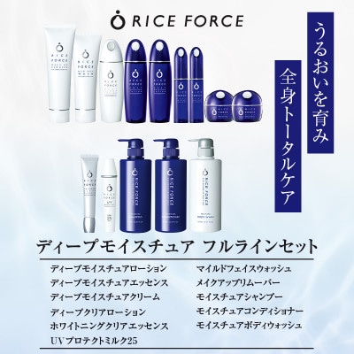 ライスフォース　ディープモイスチュアフルラインセット
