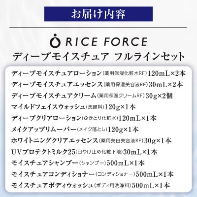 ライスフォース　ディープモイスチュアフルラインセット