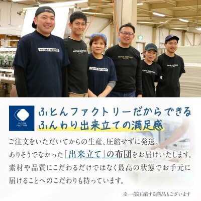 香川県高松市で製造　羽毛肌掛け布団KL　ダウン85%　キングロング　230×210サイズ