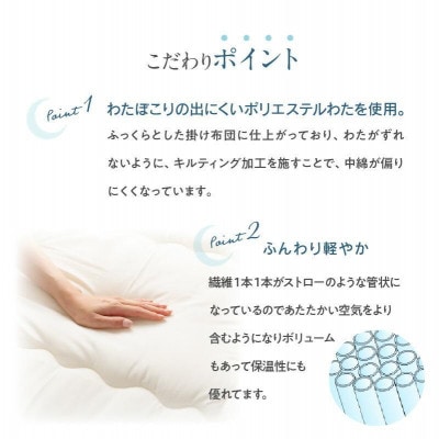 今すぐ使える防ダニ布団3点セット　アイボリー　シングルロング