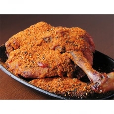 さぬき名物「鬼辛骨付き鳥」(鬼辛スパイス約10g)1本　約250g/「オリーブ豚焼売」45g×6個
