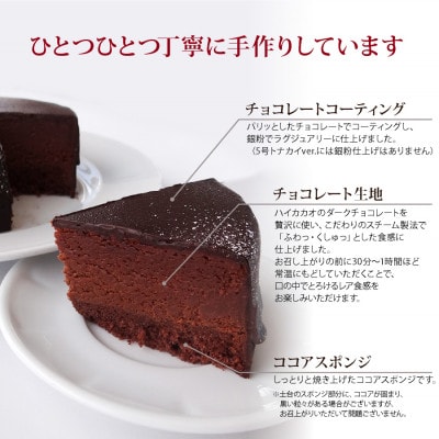 ラ・ファミーユ　クリスマスケーキ　半熟ザッハトルテ　5号　(直径約15cm)
