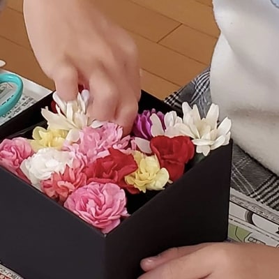 フラワーアレンジ作成キット　わくわくボックス2名分