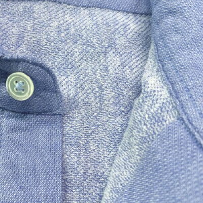 今治バックパイルシャツ ブルーLサイズ