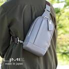 LIME(ライム)軽量エンボスレザー ボディーバッグ [L-9072]　color:グレー