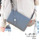 LIME(ライム)軽量エンボスレザー サコッシュ [L-9070] color:グレー