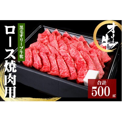 焼肉一牛家 黒毛オリーブ牛牝ロース焼肉用500g