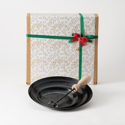 【クリスマスギフト包装】タキビズム TAKIBISM フライパンディッシュセット [槙塚鉄工所]
