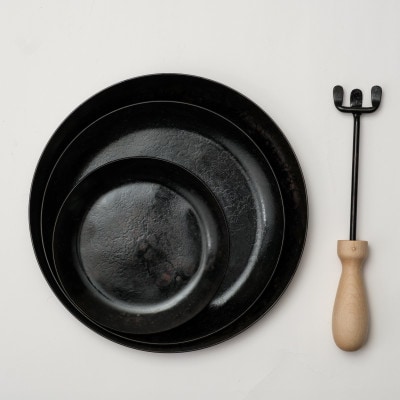 【クリスマスギフト包装】タキビズム TAKIBISM フライパンディッシュセット [槙塚鉄工所]