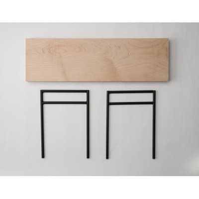 槙塚鉄工所 MULTITABLE HIGHセット【木板付き】