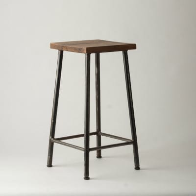 槙塚鉄工所 School stool High 黒 - スクールスツール -