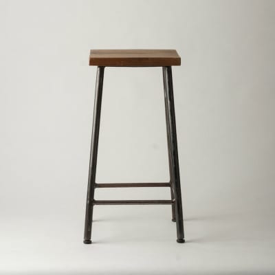 槙塚鉄工所 School stool High 黒 - スクールスツール -