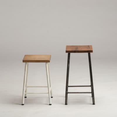 槙塚鉄工所 School stool High 黒 - スクールスツール -