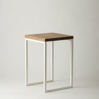 槙塚鉄工所 Mashikaku stool 白 ー マシカクスツール ー