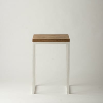 槙塚鉄工所 Mashikaku stool 白 ー マシカクスツール ー