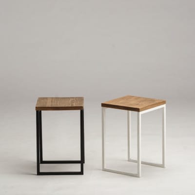 槙塚鉄工所 Mashikaku stool 白 ー マシカクスツール ー