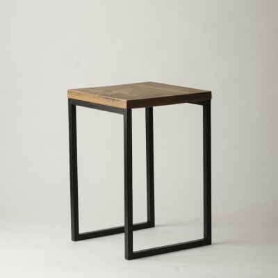 槙塚鉄工所 Mashikaku stool 黒 ーマシカクスツールー