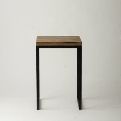 槙塚鉄工所 Mashikaku stool 黒 ーマシカクスツールー