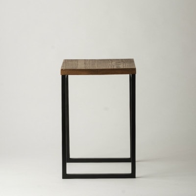 槙塚鉄工所 Mashikaku stool 黒 ーマシカクスツールー