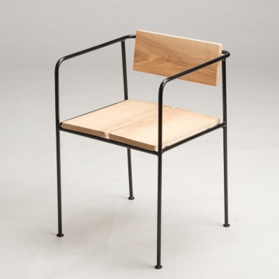 槙塚鉄工所 Mashikaku Chair 黒 - マシカクチェア -
